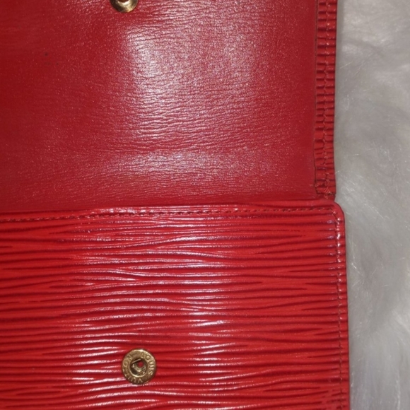 Louis Vuitton Red Epi Leather Compact Snap Wallet - Picture 6 of 16
